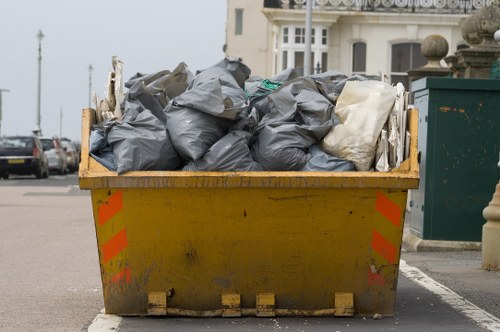 Various items being cleared from a property