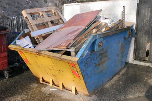 Satisfied homeowner after garage clearance