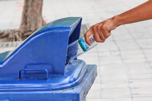 Commercial waste removal services in Raynes Park office
