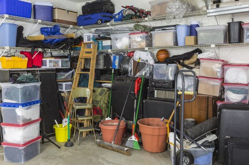 Sorting and categorizing loft belongings